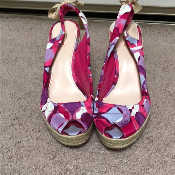 Coach material and tweed wedges - Picture 1 of 3
